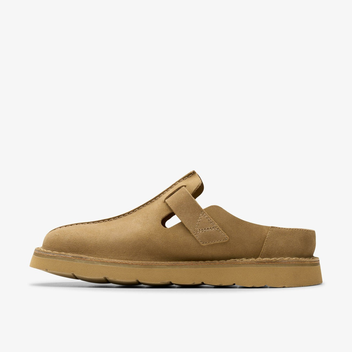 Clarks Men Solsbury Mule Dark Sand Suede