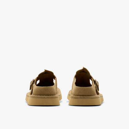 Clarks Men Solsbury Mule Dark Sand Suede