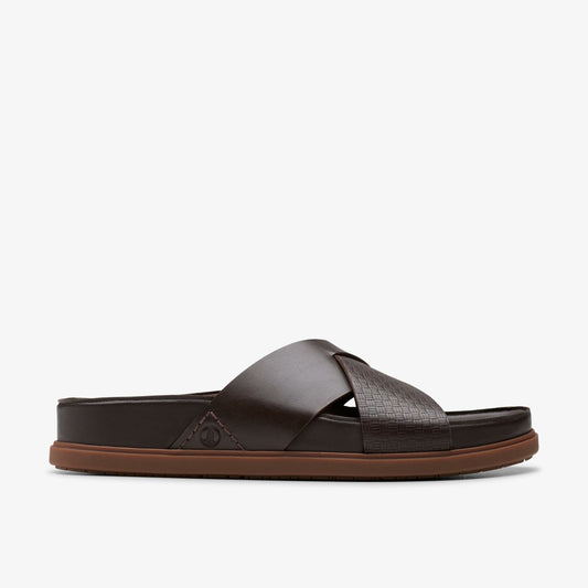 Clarks Men Torford Cross Brown Leather