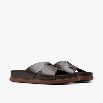 Clarks Men Torford Cross Brown Leather