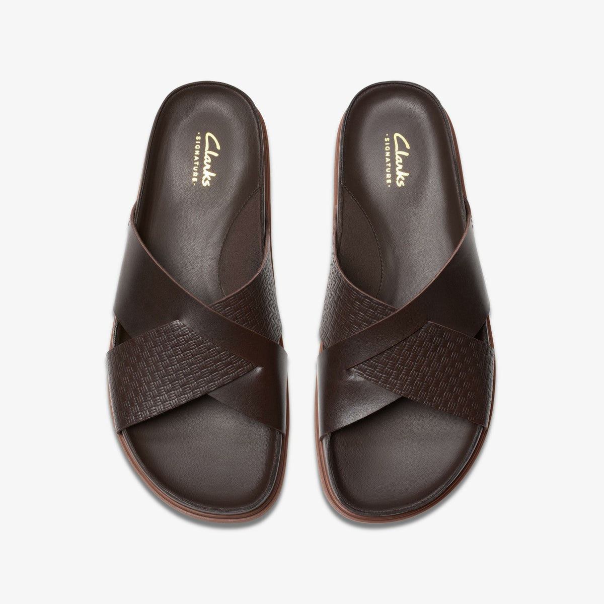 Clarks Men Torford Cross Brown Leather