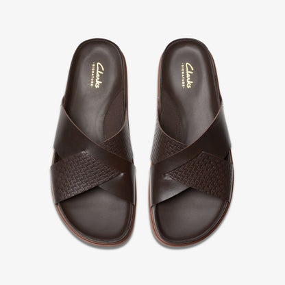 Clarks Men Torford Cross Brown Leather