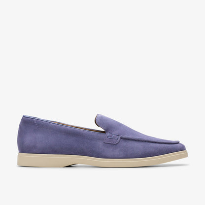 Clarks Men Torford Easy Dusk Blue Suede