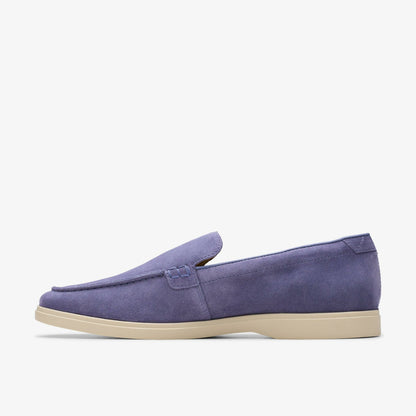 Clarks Men Torford Easy Dusk Blue Suede