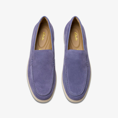 Clarks Men Torford Easy Dusk Blue Suede