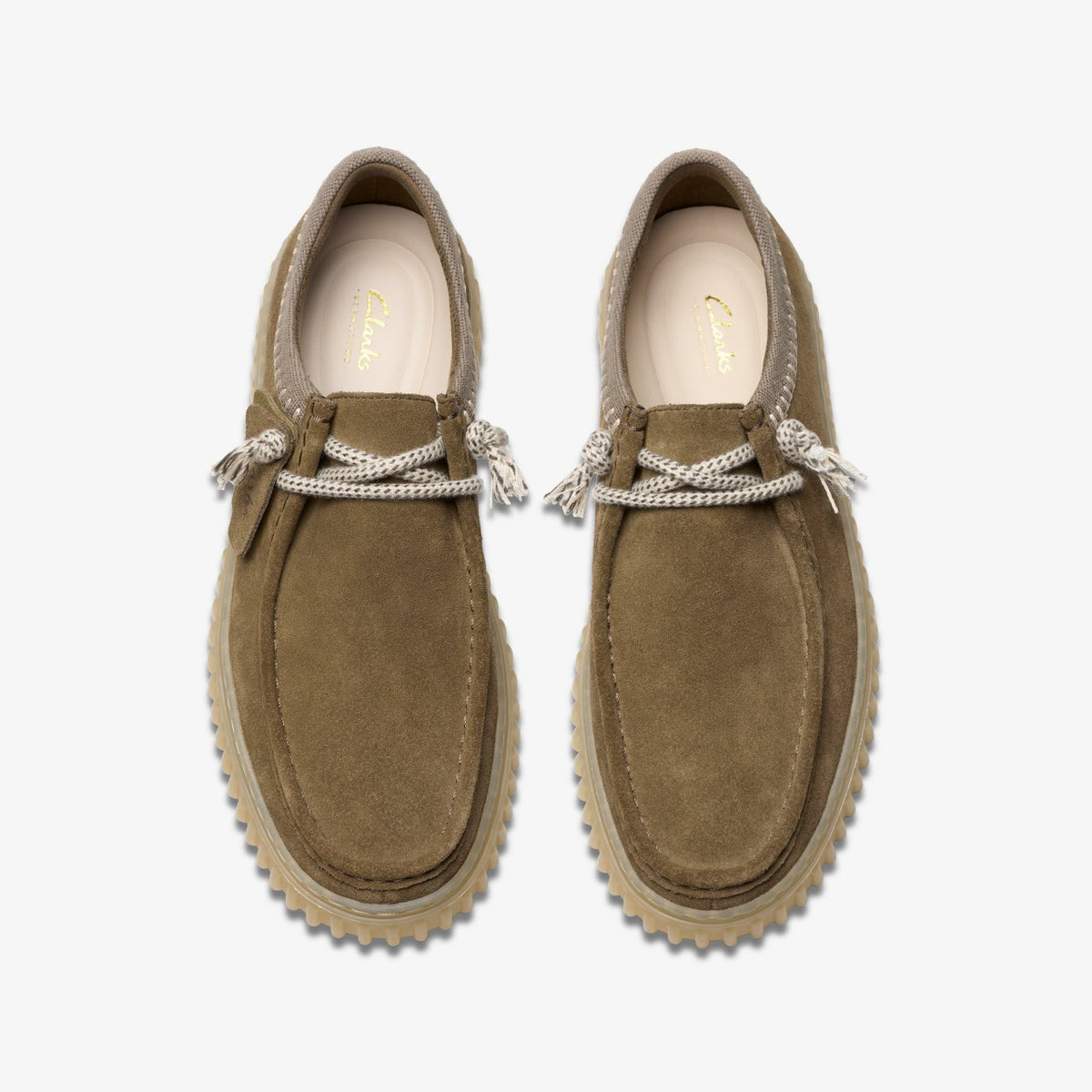 Clarks Men Torhill Lo Dark Olive Combination