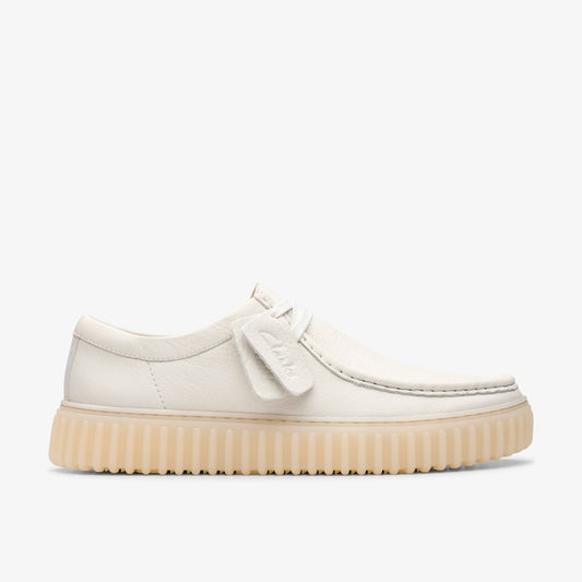 Clarks Men Torhill Lo White Leather