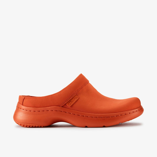 Clarks Women Martine Rose Clog 2 Womens Orange Textile