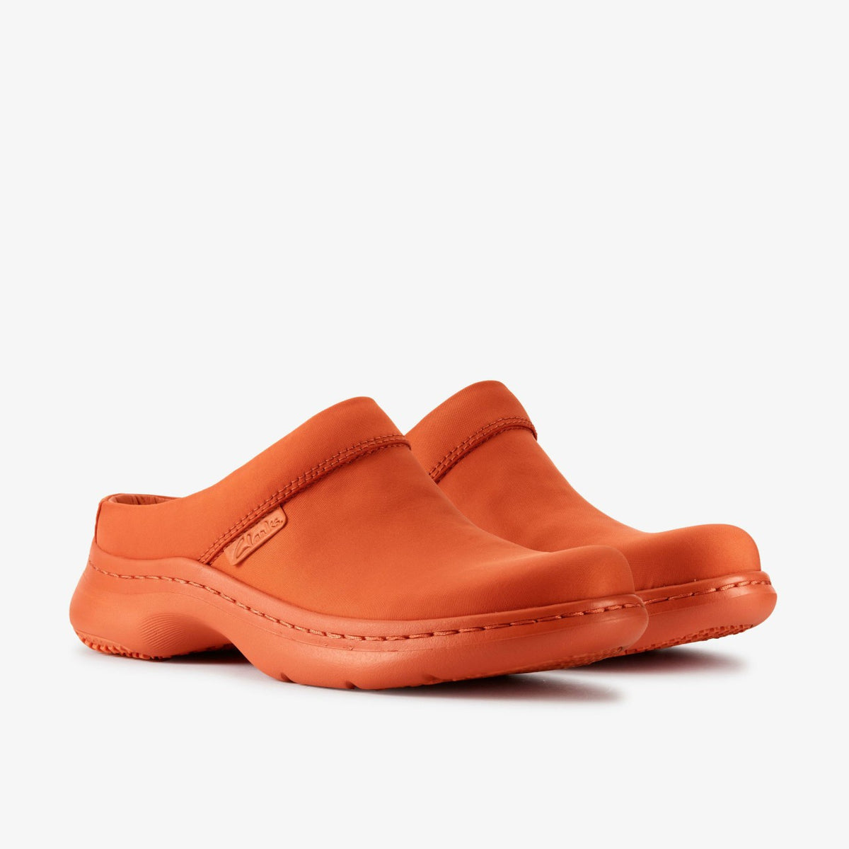Clarks Women Martine Rose Clog 2 Womens Orange Textile