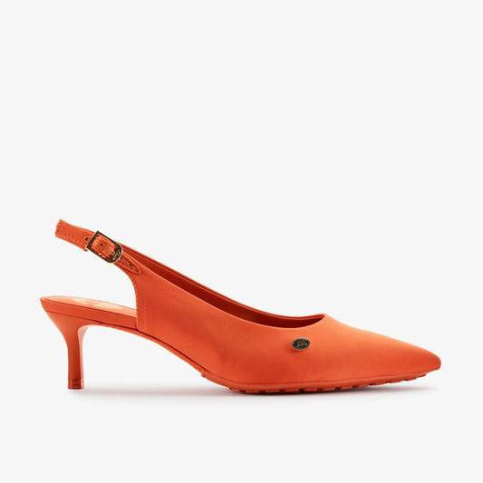 Clarks Women Martine Rose Sling 2 Womens Orange Textile