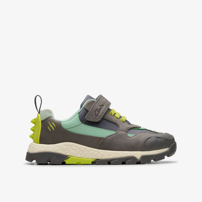 Clarks Kids Steggy 2 Park Kid Grey/Green
