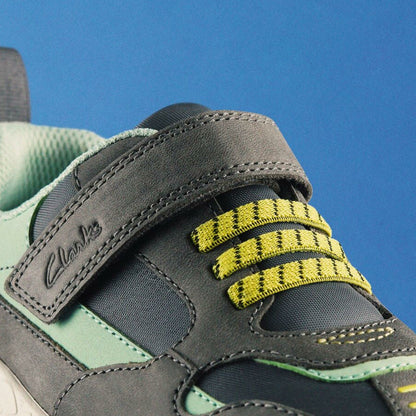 Clarks Kids Steggy 2 Park Kid Grey/Green