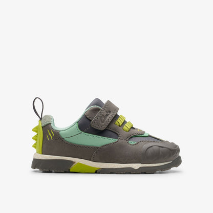 Clarks Kids Steggy 2 Park Toddler Grey/Green