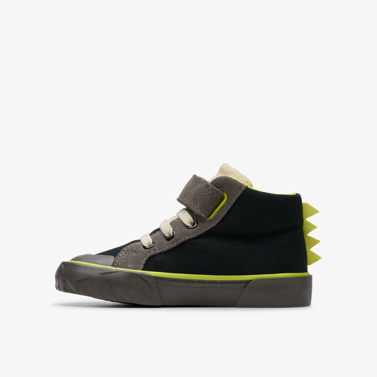 Clarks Kids Foxing Rex Hi Toddler Black Canvas