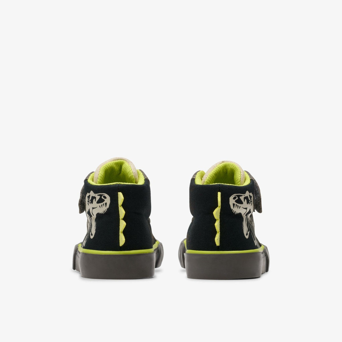 Clarks Kids Foxing Rex Hi Toddler Black Canvas