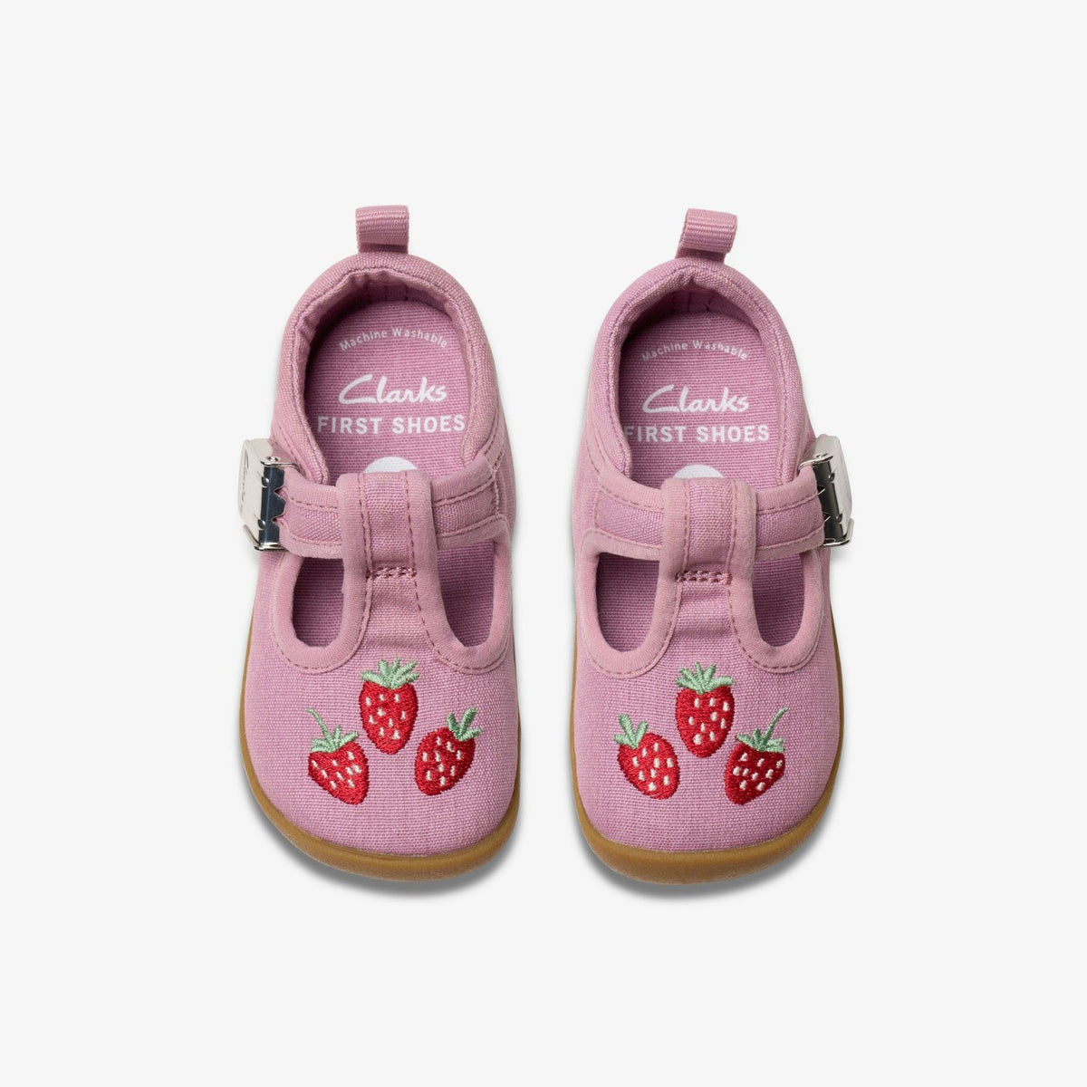 Clarks Kids|Babies Roamer Grow Toddler Pink Canvas