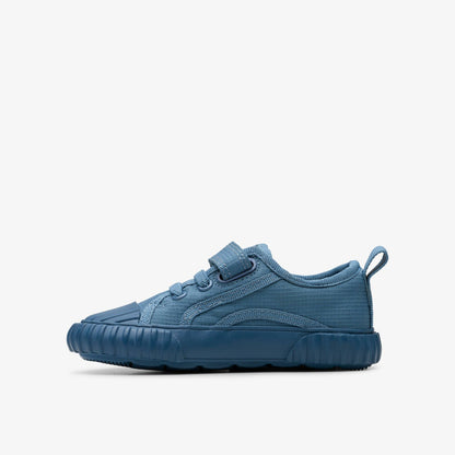 Clarks Kids Foxing Stitch Toddler Blue Fabric