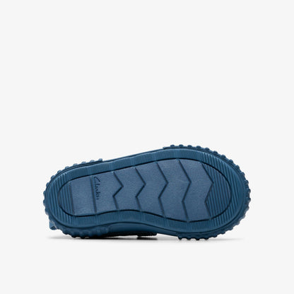 Clarks Kids Foxing Stitch Toddler Blue Fabric