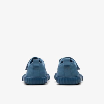 Clarks Kids Foxing Stitch Toddler Blue Fabric
