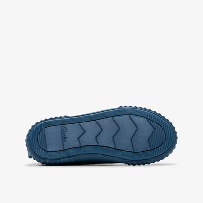 Clarks Kids Foxing Stitch Kid Blue Fabric