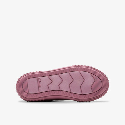 Clarks Kids Foxing Stitch Kid Pink Fabric
