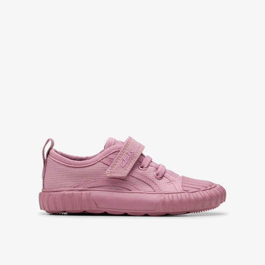 Clarks Kids|Babies Foxing Stitch Toddler Pink Fabric
