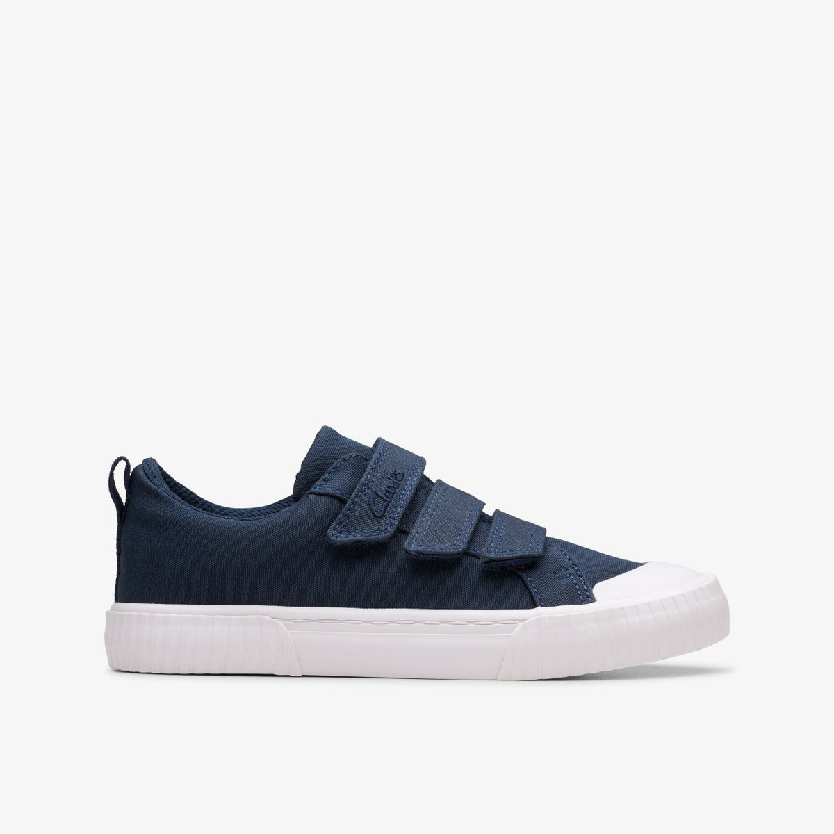 Clarks Kids Foxing Vibe Kid Navy Canvas