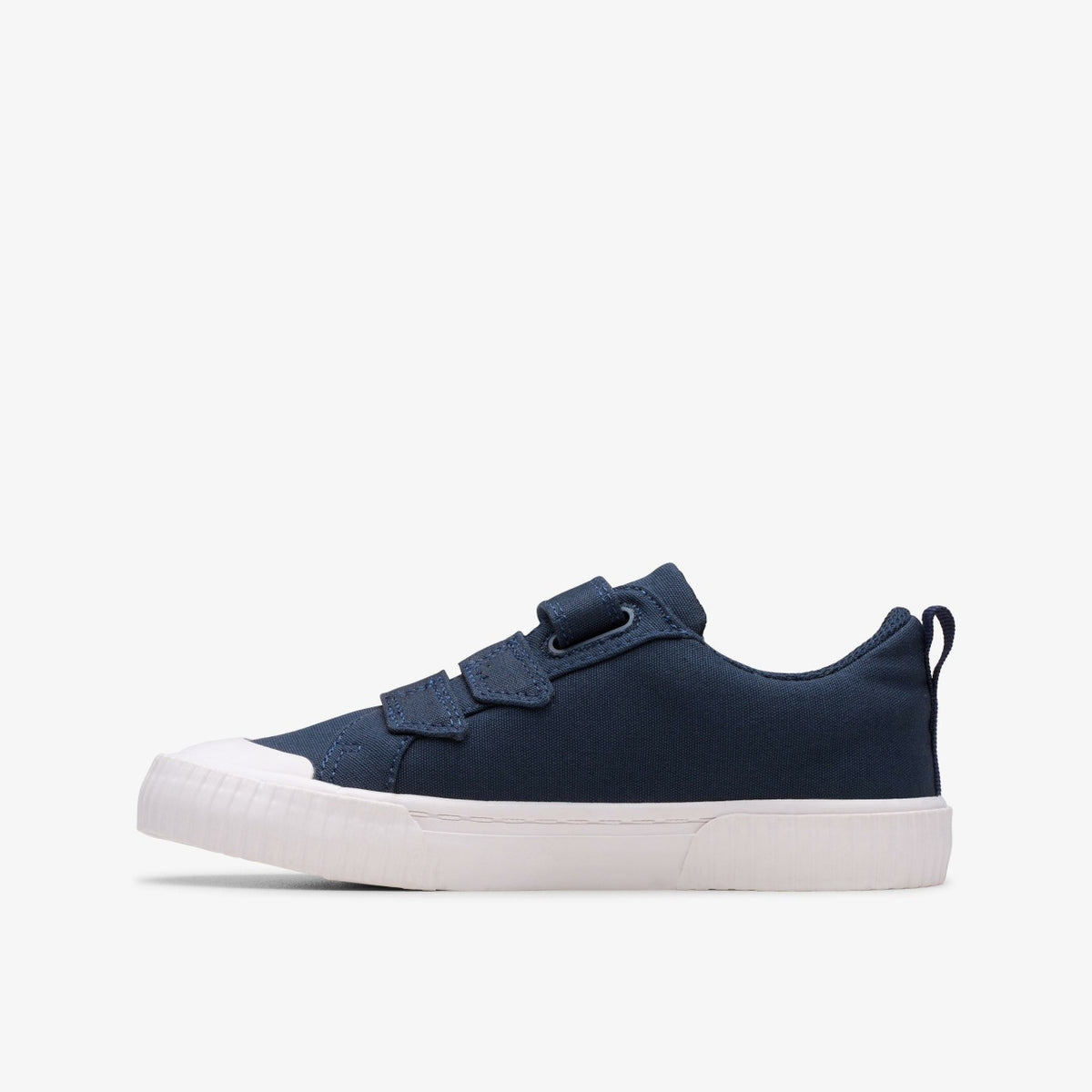 Clarks Kids Foxing Vibe Kid Navy Canvas