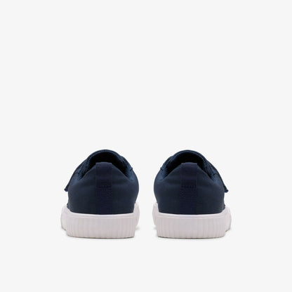 Clarks Kids Foxing Vibe Kid Navy Canvas