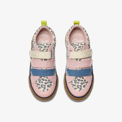 Clarks Kids Foxing Vibe Kid Ecru Canvas