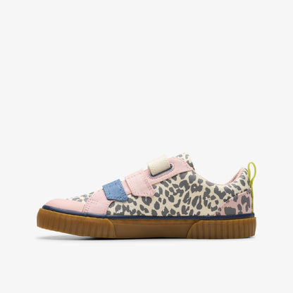Clarks Kids Foxing Vibe Kid Ecru Canvas