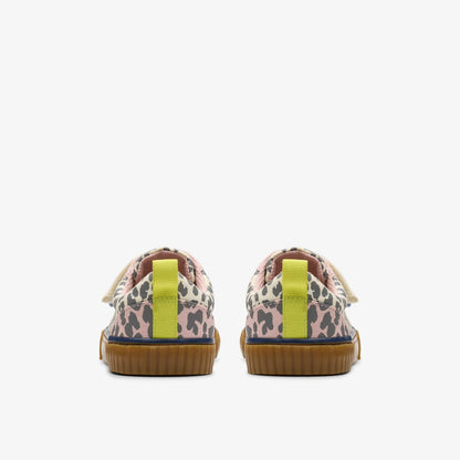 Clarks Kids Foxing Vibe Kid Ecru Canvas