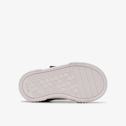 Clarks Kids Foxing Vibe Toddler Navy Canvas