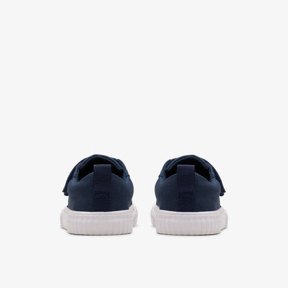 Clarks Kids Foxing Vibe Toddler Navy Canvas
