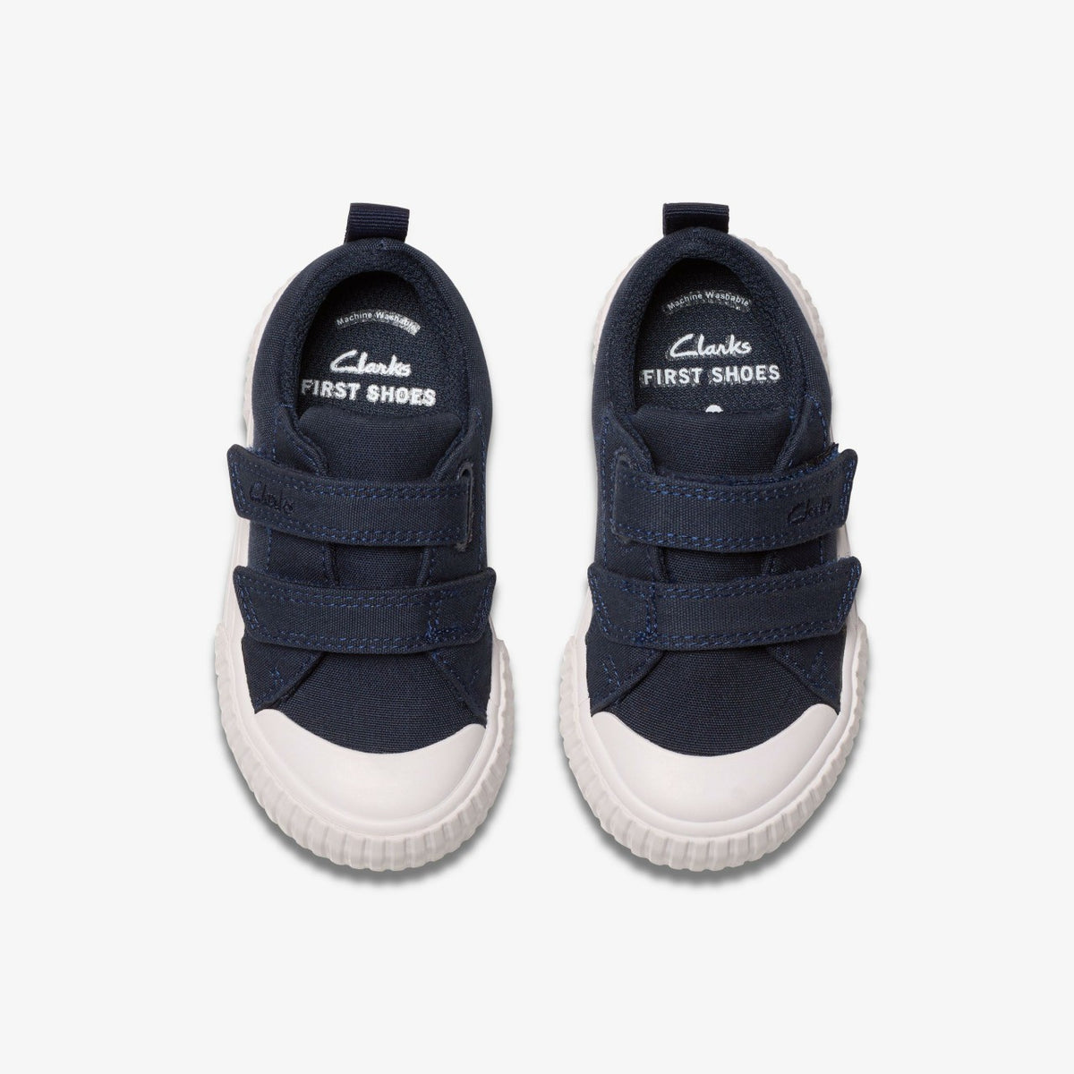 Clarks Kids Foxing Vibe Toddler Navy Canvas
