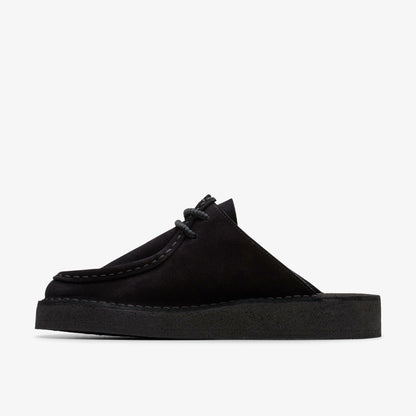 Clarks Women Desert Nomad Mule Black Suede