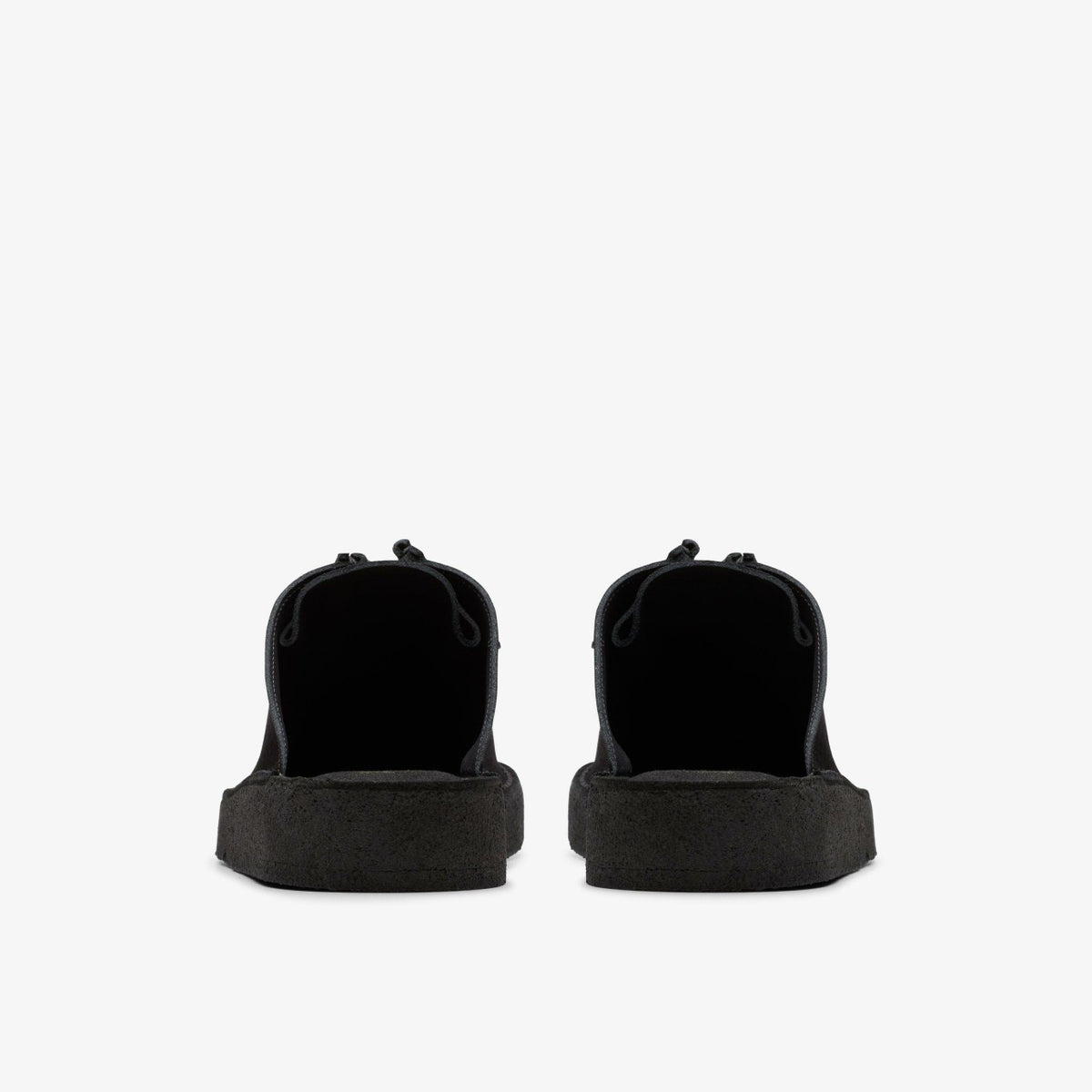 Clarks Women Desert Nomad Mule Black Suede