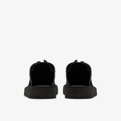 Clarks Women Desert Nomad Mule Black Suede