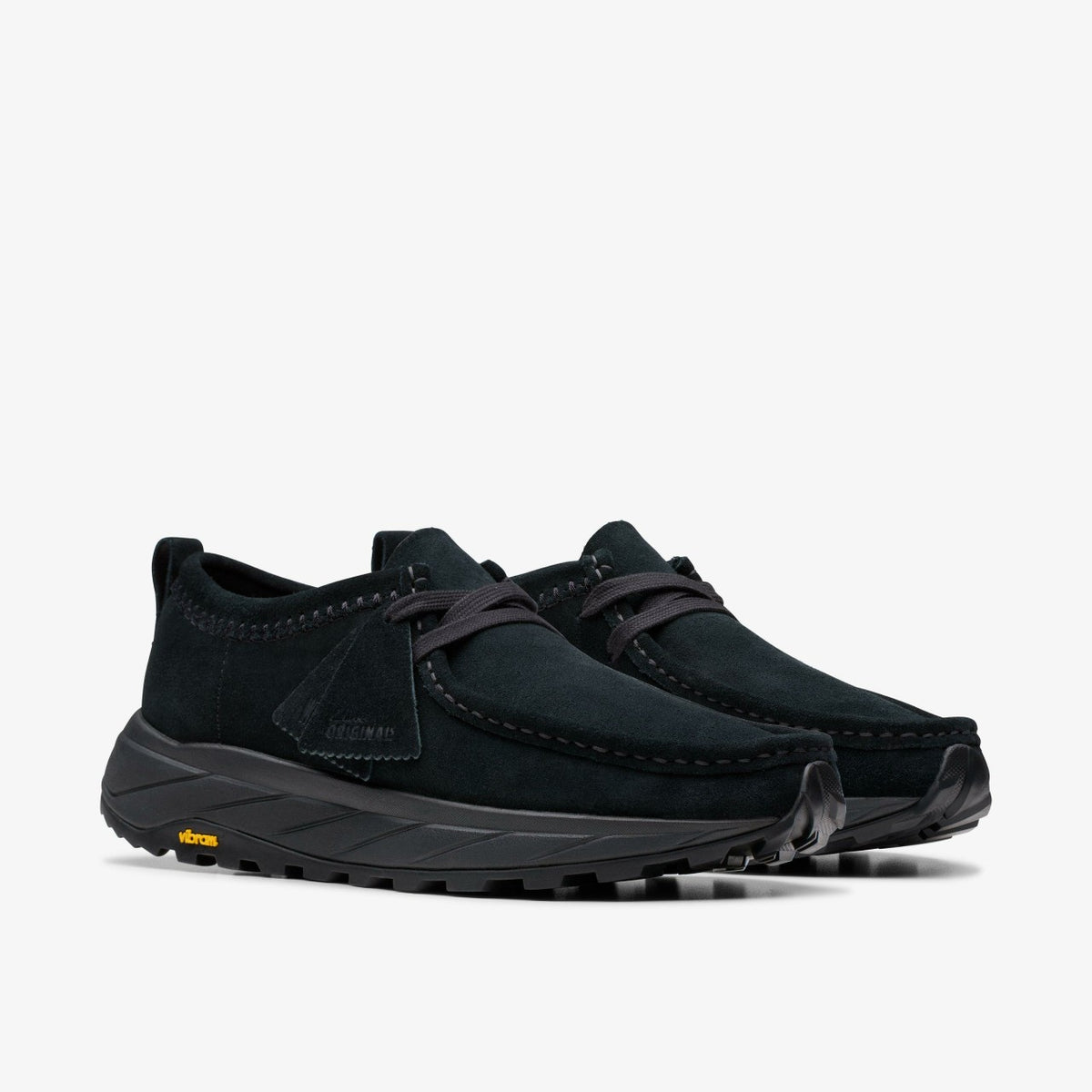 Clarks Men Walla Eden Lo Black/Black Suede