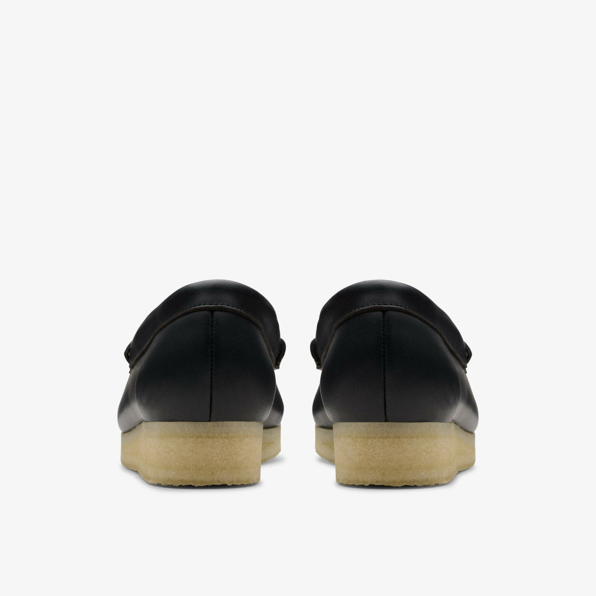 Clarks Women Wallabee Loafer HBIT Black/White Leather