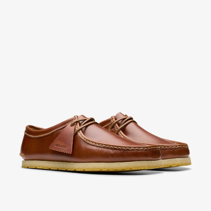 Clarks Men Godney Lace Brown Leather