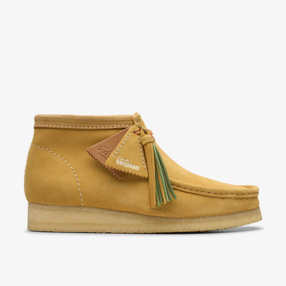 Clarks Men Wallabee Boot Golden Tan Suede