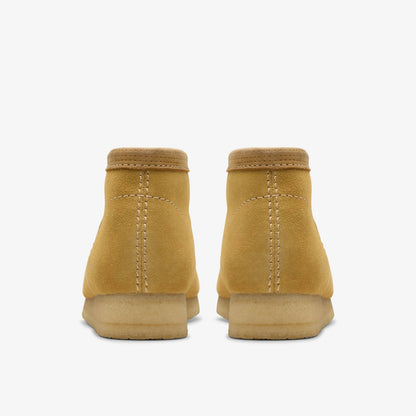 Clarks Men Wallabee Boot Golden Tan Suede