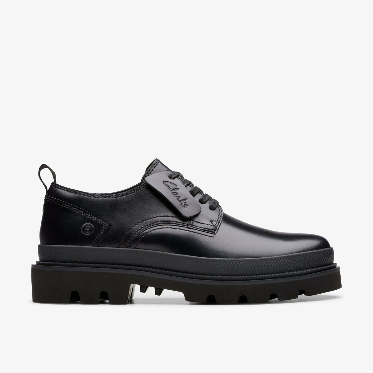Clarks Men Badell Lace Black Leather