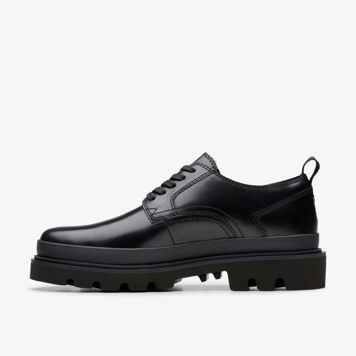Clarks Men Badell Lace Black Leather