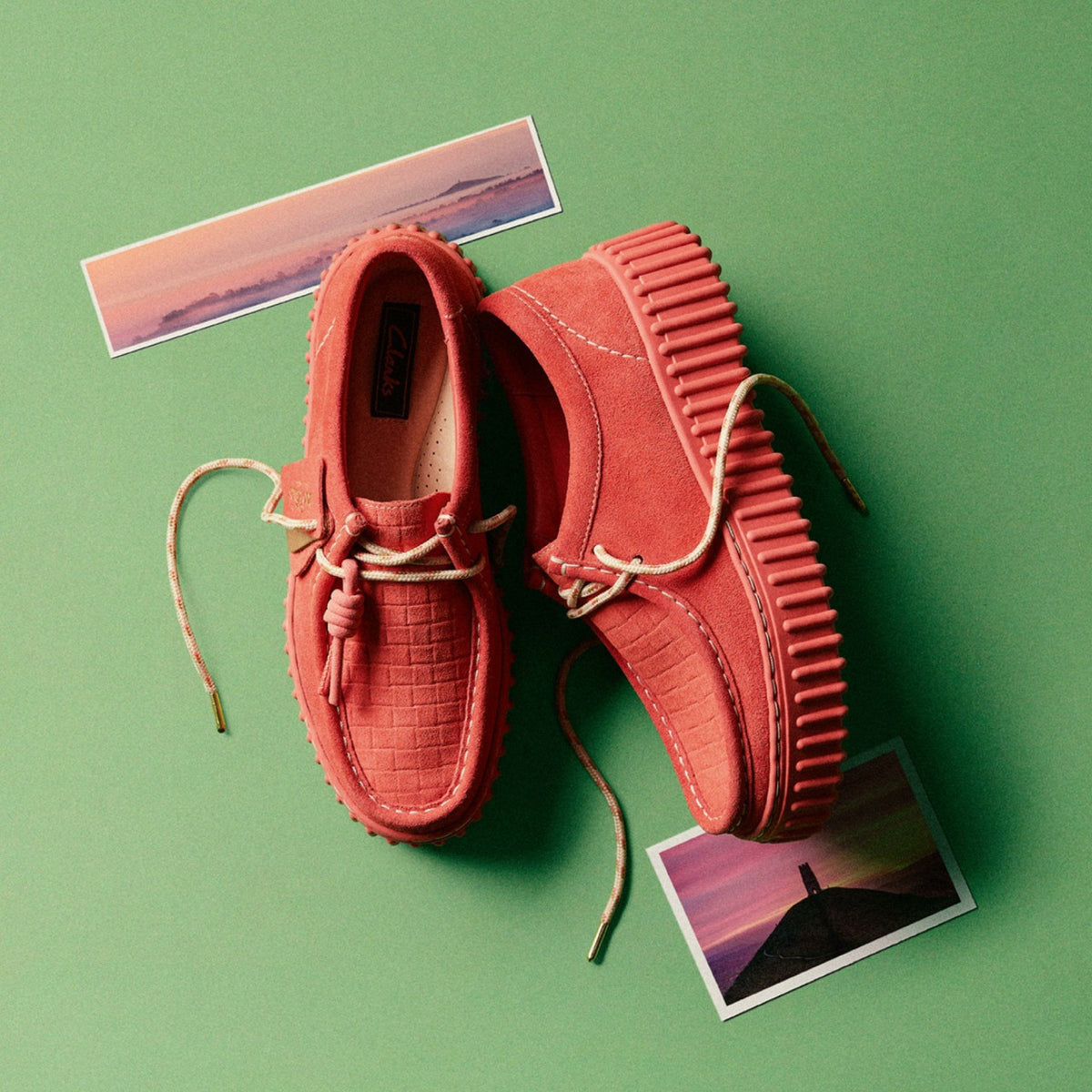 Clarks Women Torhill Bee Coral Suede