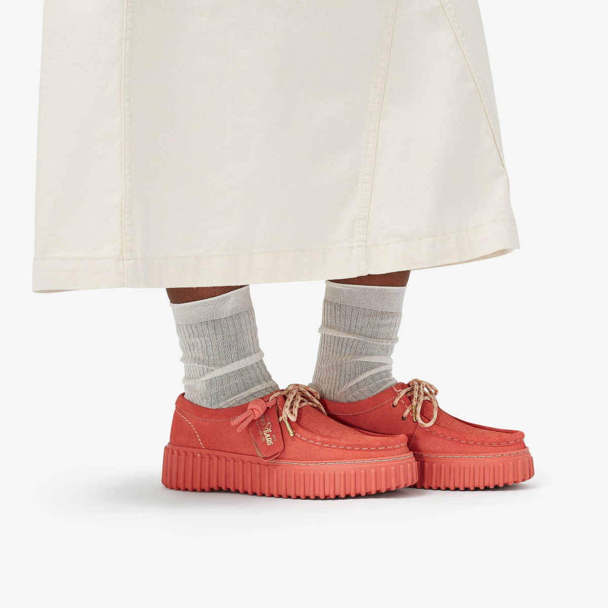 Clarks Women Torhill Bee Coral Suede