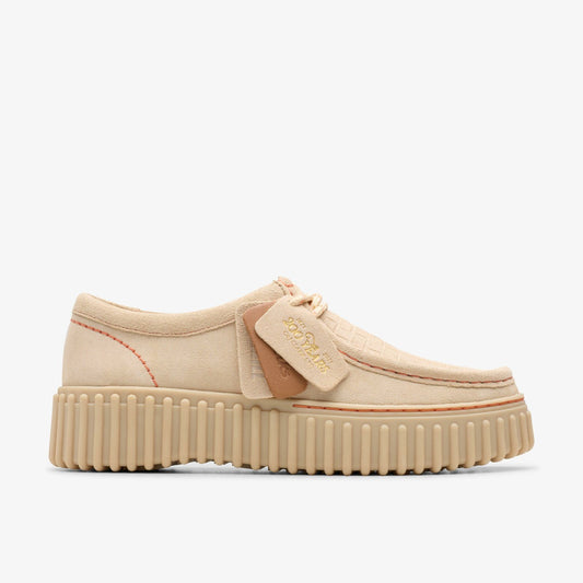 Clarks Women Torhill Bee Ecru Suede