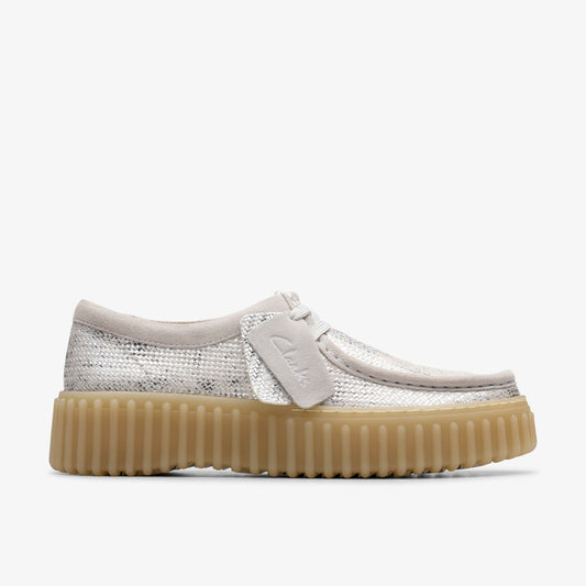 Clarks Women Torhill Bee Silver Metallic