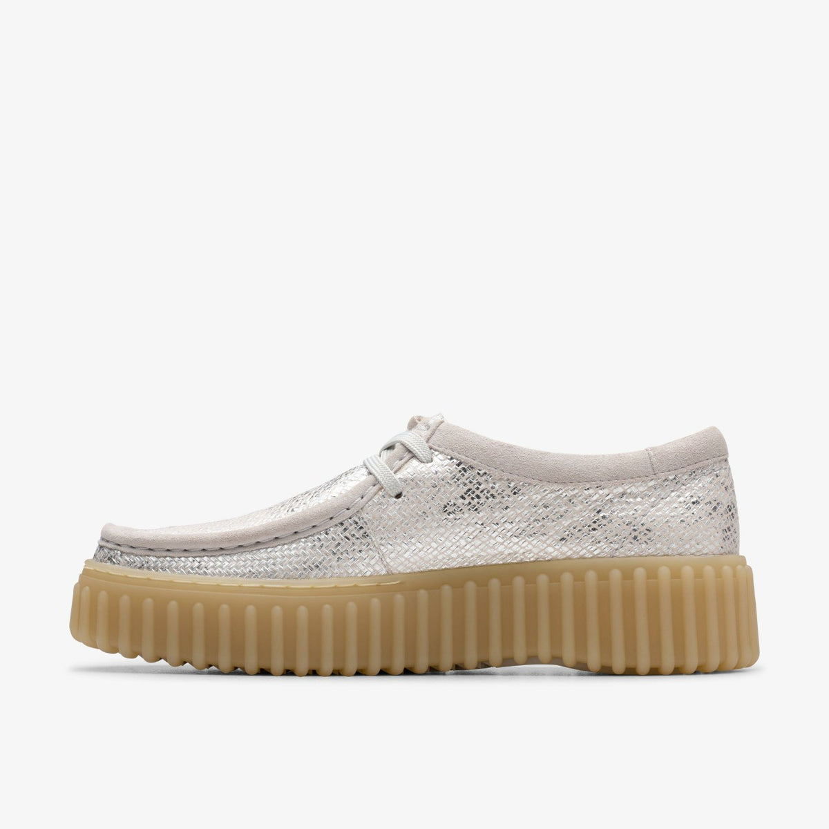 Clarks Women Torhill Bee Silver Metallic